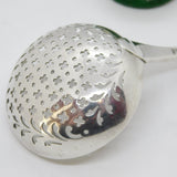 George III Sterling Silver Deer Crest Sugar Caster Spoon Antique 1774 London