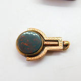 Victorian 10ct Gold, Bloodstone & Carnelian Watch Key Spinner Fob Antique c1900