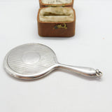 Sterling Silver Chatelaine Small Mirror Fob 1921 Birmingham Antique Art Deco