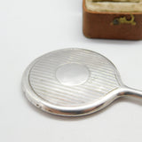 Sterling Silver Chatelaine Small Mirror Fob 1921 Birmingham Antique Art Deco