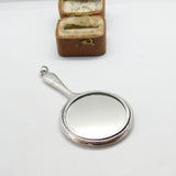 Sterling Silver Chatelaine Small Mirror Fob 1921 Birmingham Antique Art Deco
