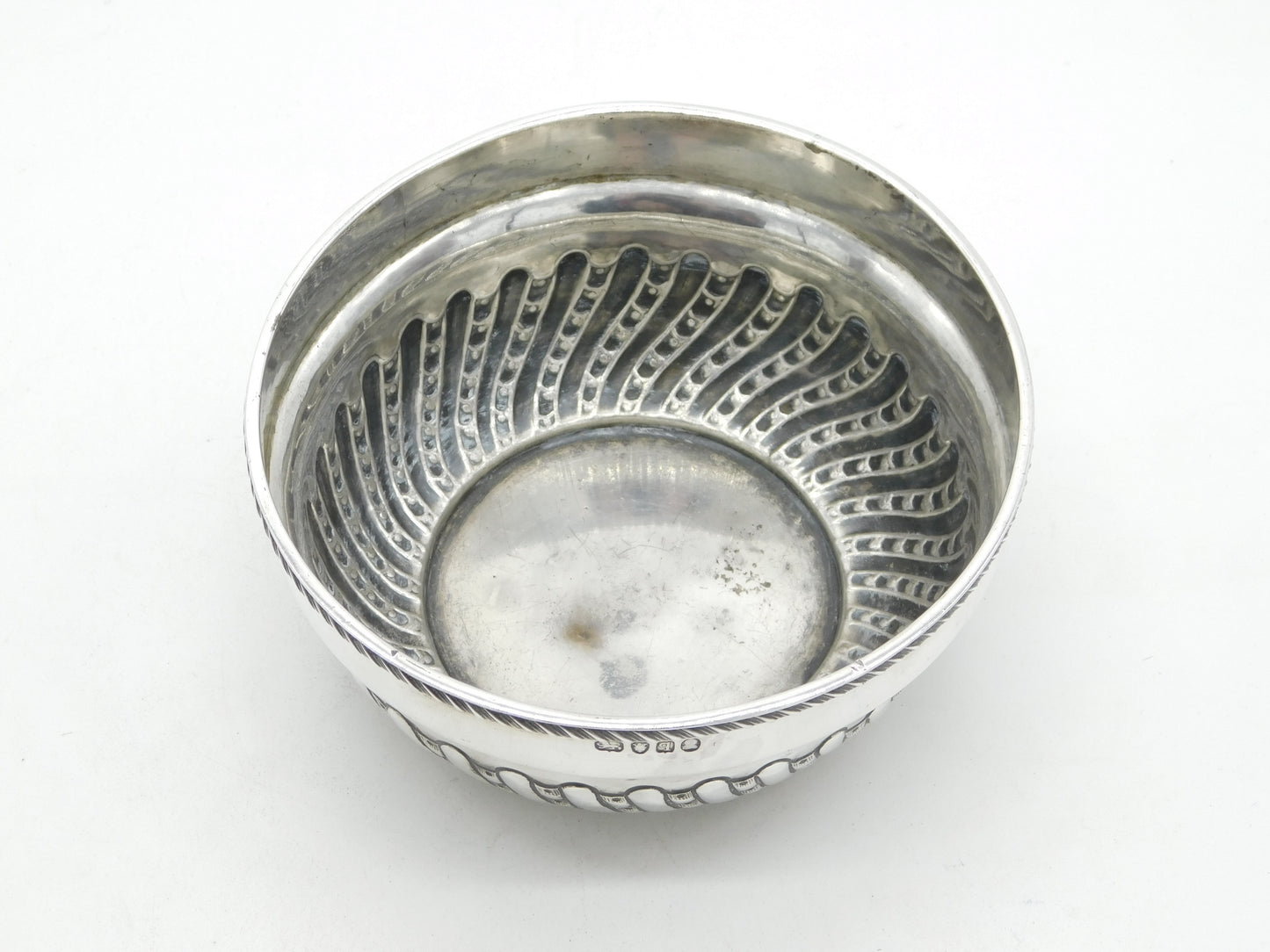 George III Sterling Silver Fluted Sweet Treat Bowl Antique 1791 London