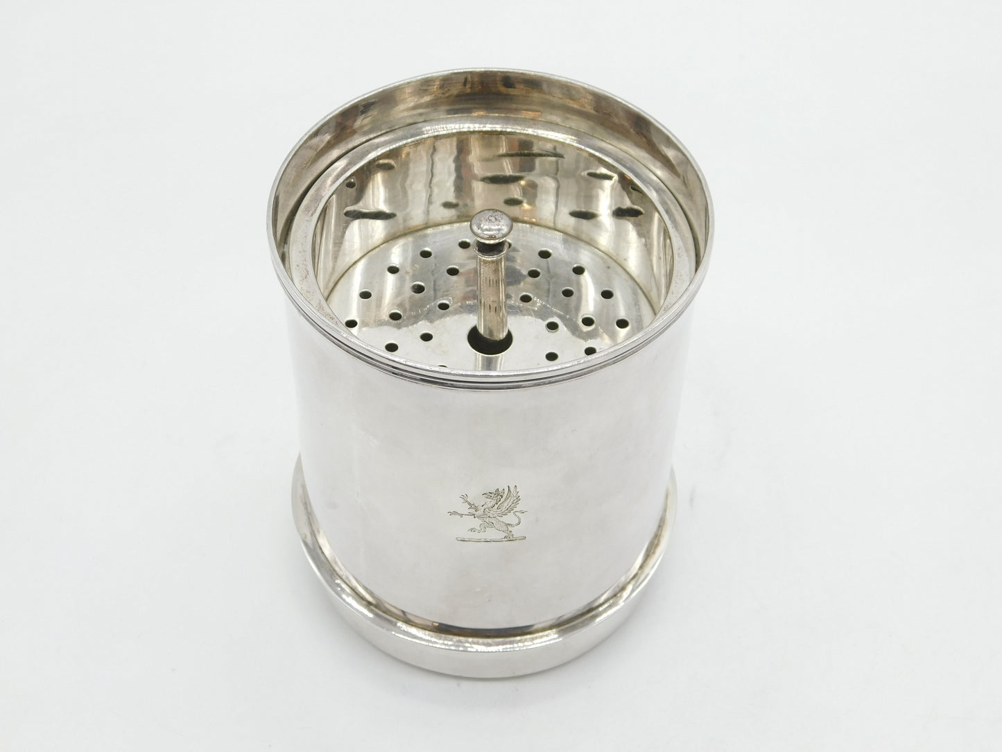 George IV Sterling Silver Sugar or Salt Crushing Barrel Antique 1827 London