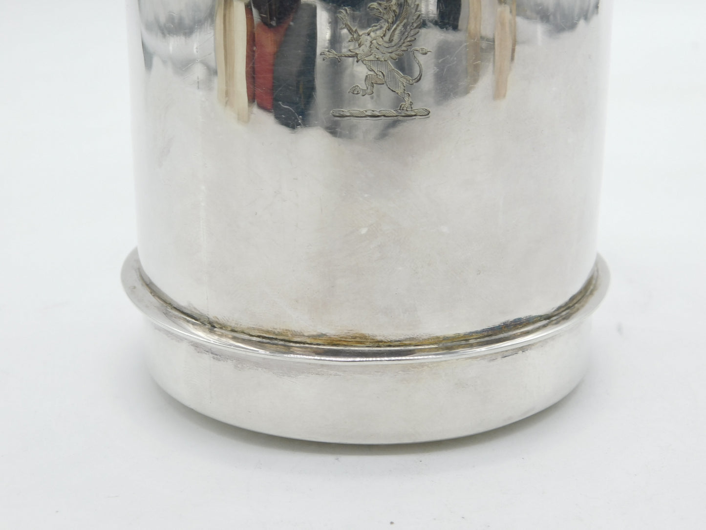 George IV Sterling Silver Sugar or Salt Crushing Barrel Antique 1827 London