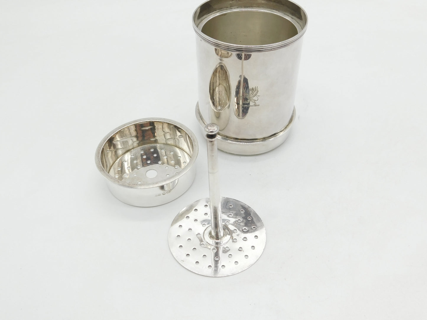 George IV Sterling Silver Sugar or Salt Crushing Barrel Antique 1827 London