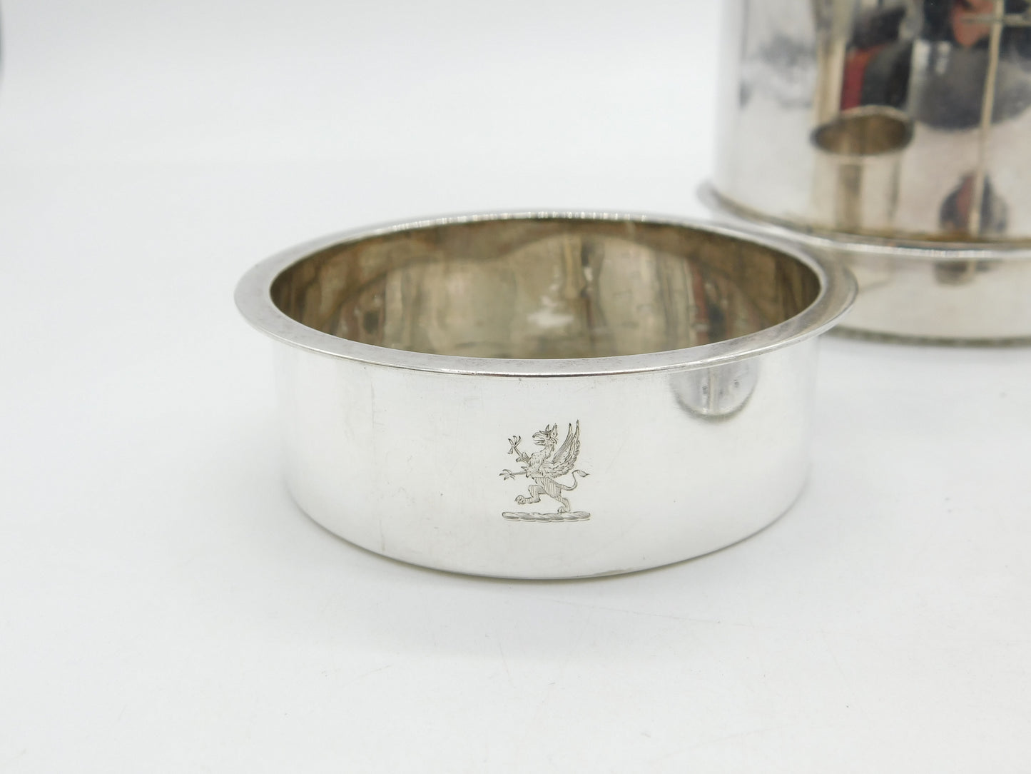 George IV Sterling Silver Sugar or Salt Crushing Barrel Antique 1827 London