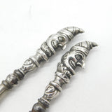 Sterling Silver Topped Mr. Punch Button Hook & Shoe Horn Antique 1911 Deco
