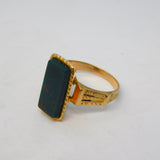 19th Century 9ct Gold Large Bloodstone Panel Signet Ring Antique c1840