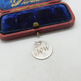 Victorian Sterling Silver 'Jew' Julia Nickname Love Token Threepence Charm 1888