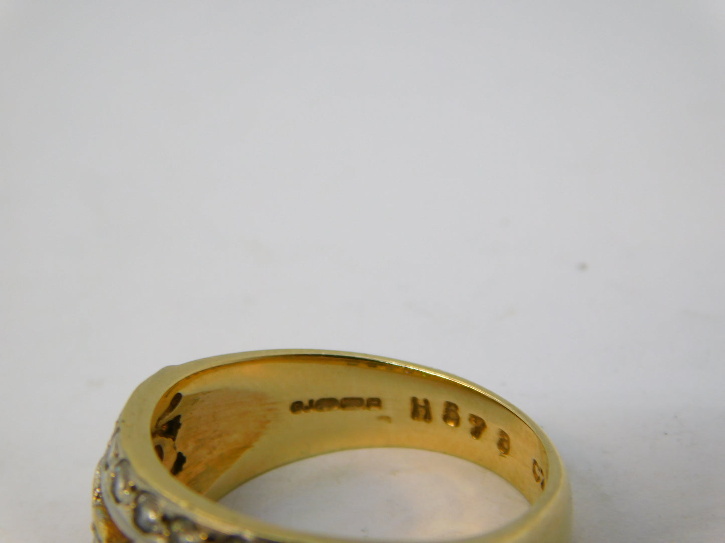 9ct Yellow Gold, Emerald & Spinel Set Three-Tier Dress Ring Vintage c1990