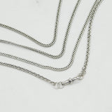 19th Century Sterling Silver Long Guard Muff Chain Necklace 160cm Antique c1860