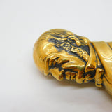 Victorian Brass Novelty Vesta Case PM William Gladstone Antique c1860