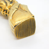 Victorian Brass Novelty Vesta Case PM William Gladstone Antique c1860