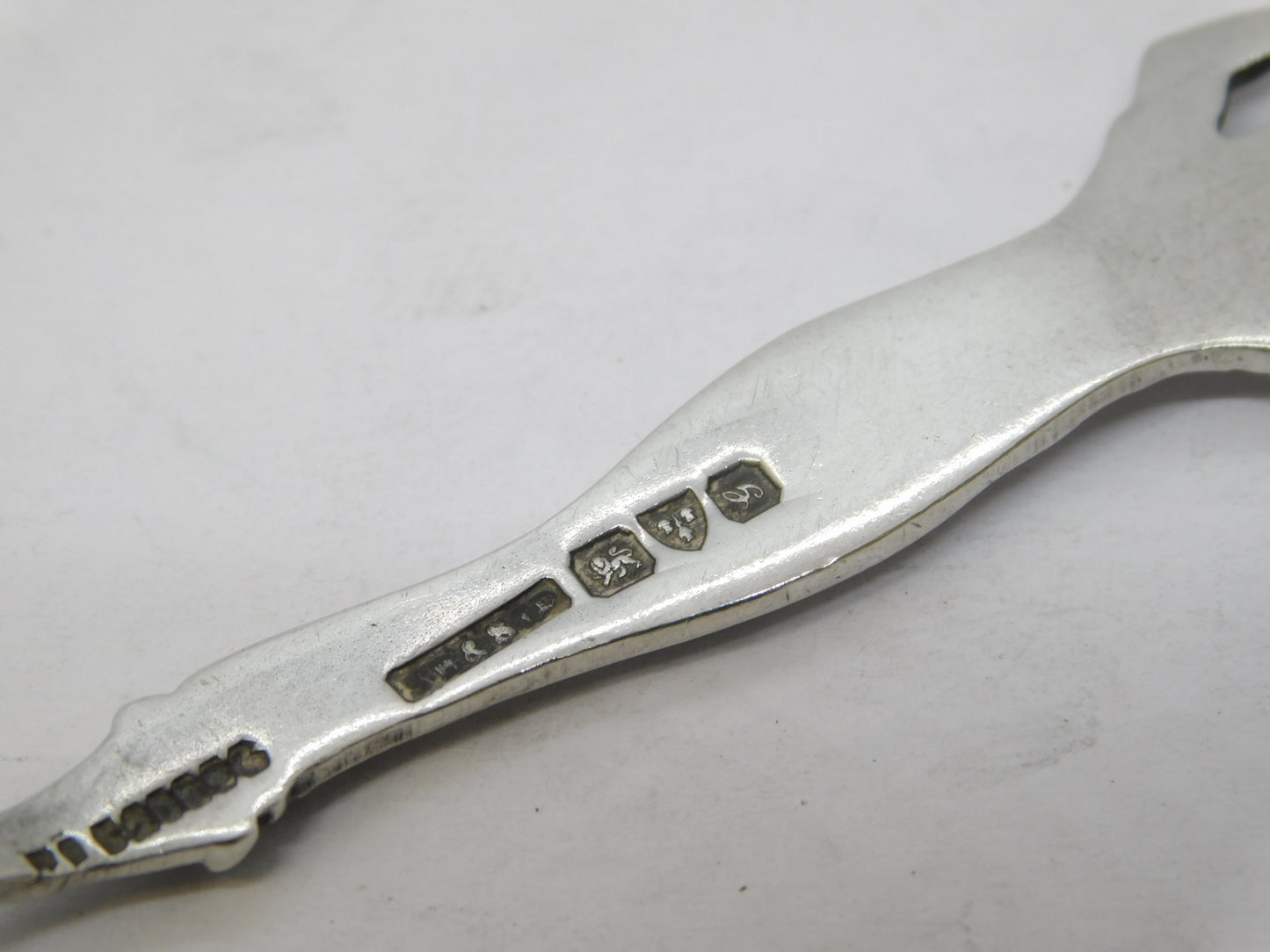 Edwardian Sterling Silver Enamel 'Entente Cordiale' Spoon Antique 1907 Chester