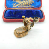 Victorian Rolled Gold Opening Mourning Fob With Carnelian Seal Antique c1860
