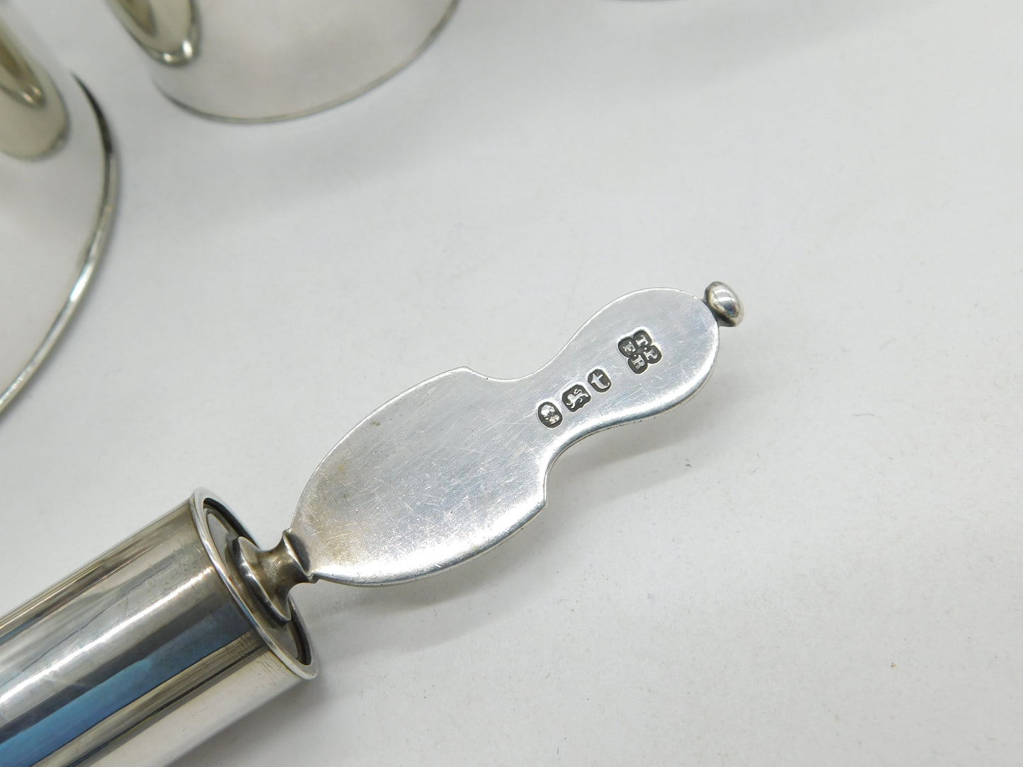 Boxed George III Sterling Silver Gents Four-Part Vanity Set Antique 1798 London