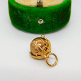 Sterling Silver Gilt Masonic Ball Cross Pendant Fob Antique c1920 Art Deco