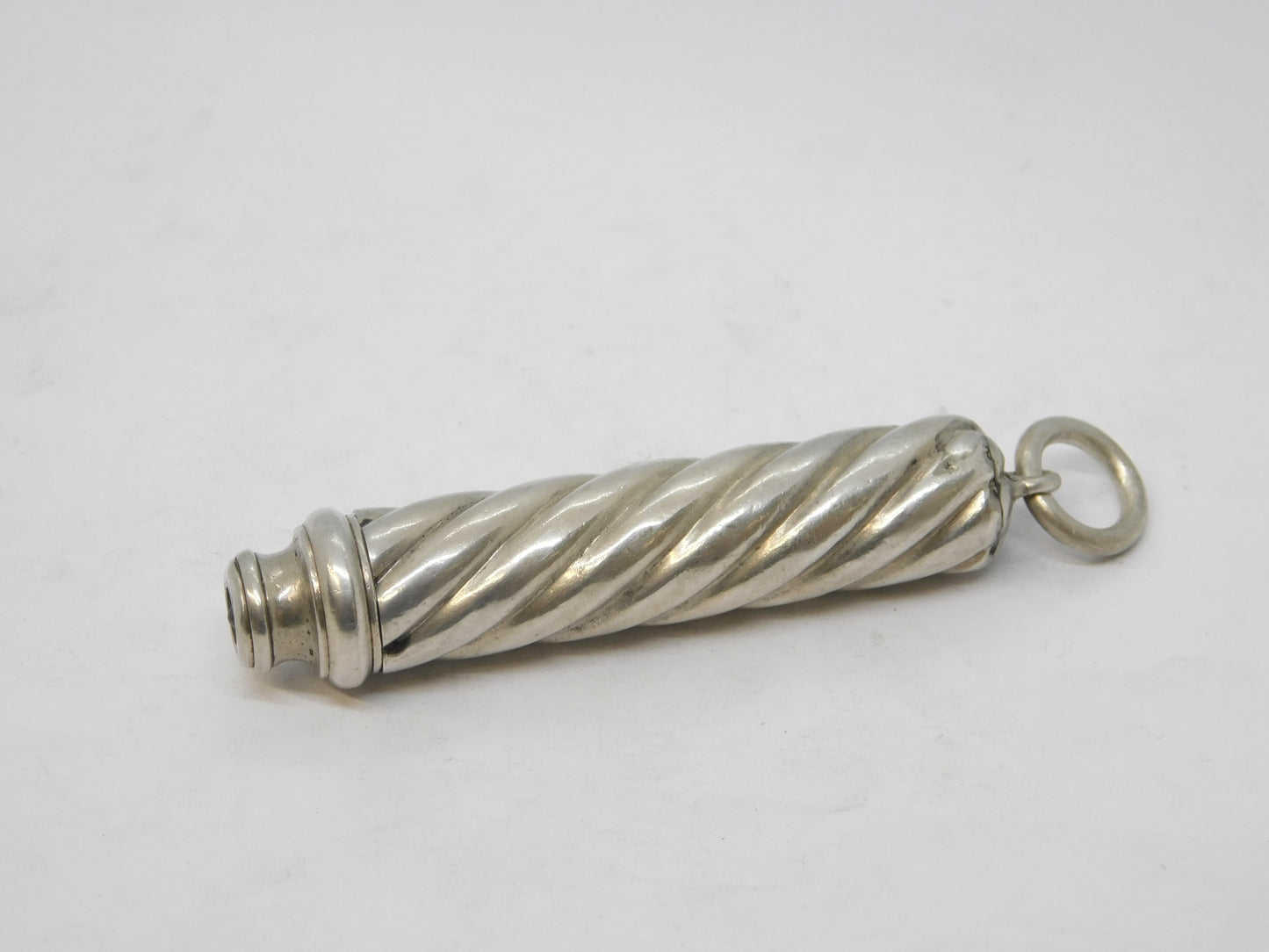 Sampson Mordan 19th Century Large Sterling Silver Telescopic Pencil Fob Antique c1890
