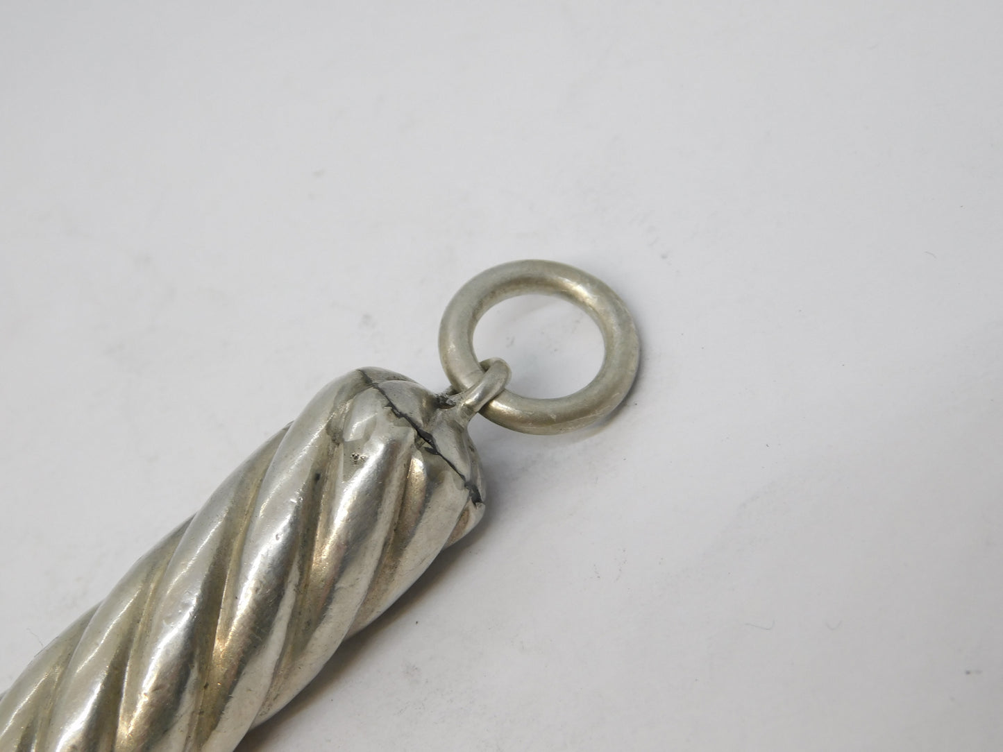Sampson Mordan 19th Century Large Sterling Silver Telescopic Pencil Fob Antique c1890