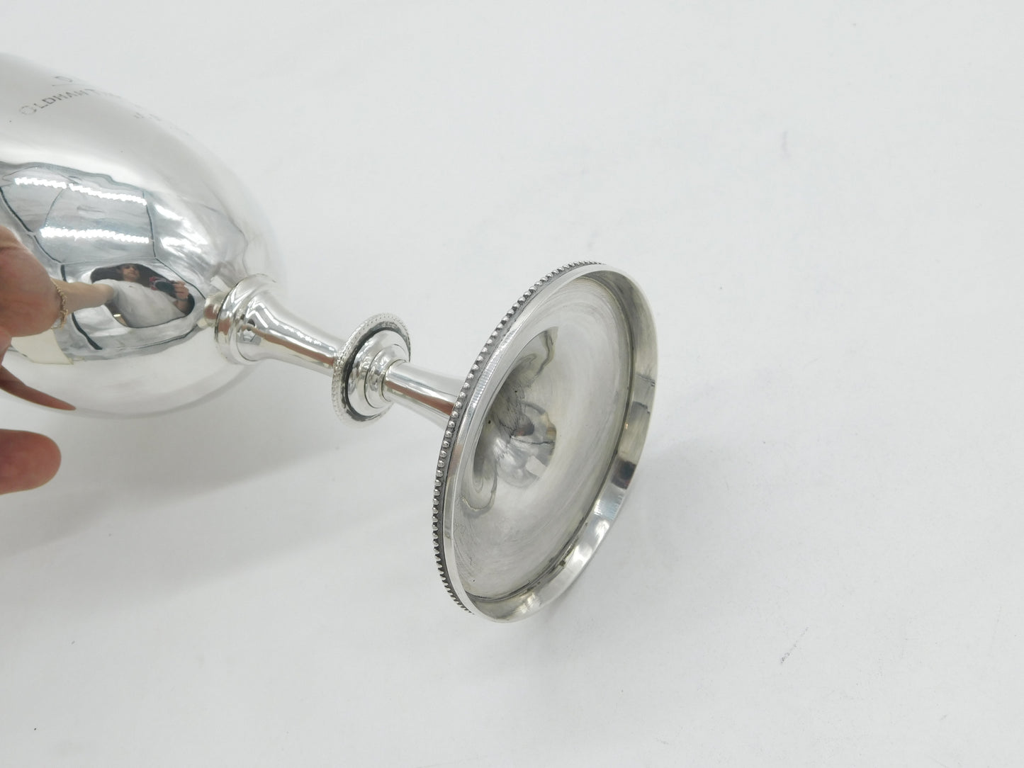 Victorian Sterling Silver Goblet Cup of Military Interest Antique 1901 London
