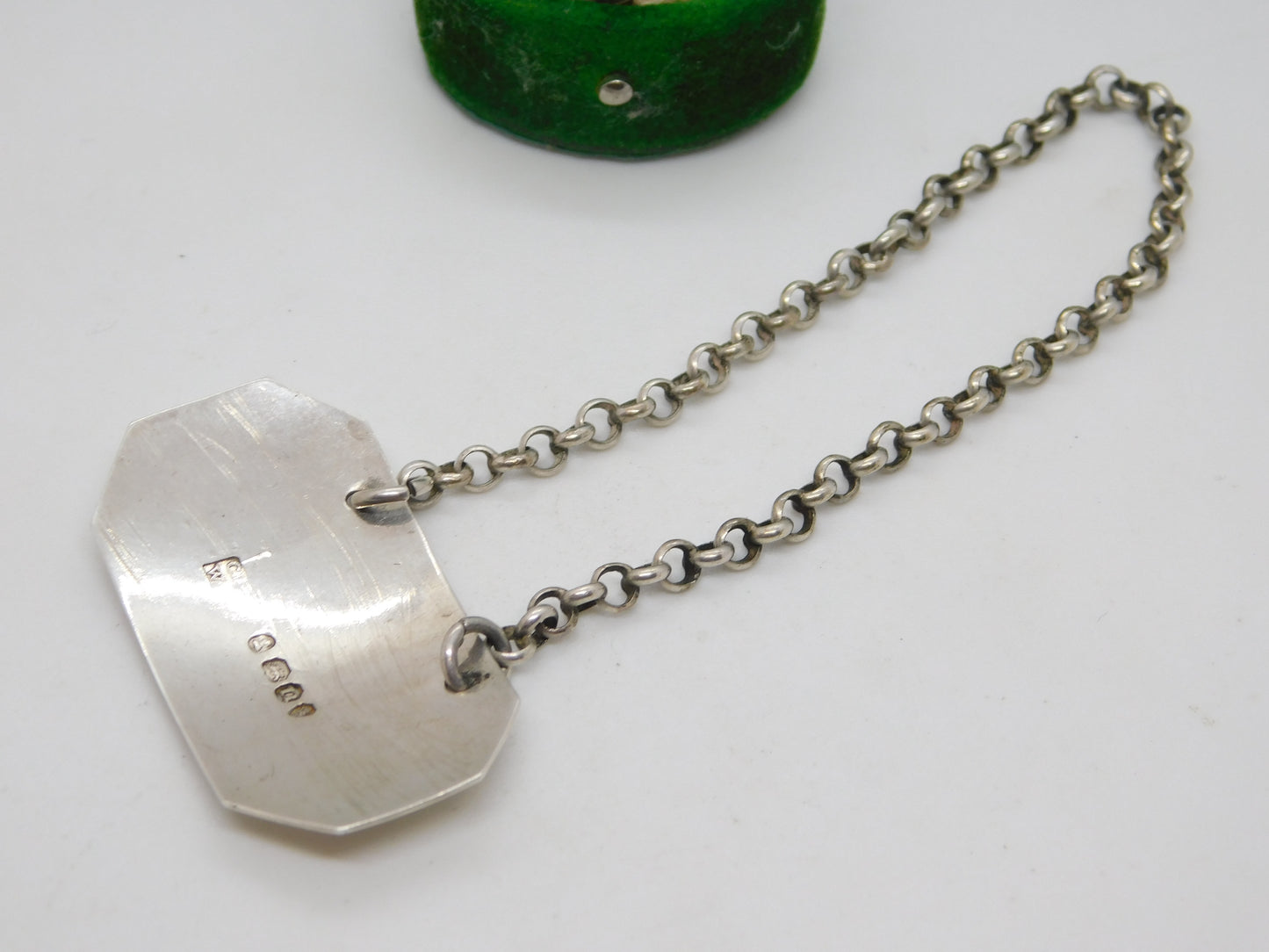 George IV Sterling Silver Bright Cut Sherry Decanter Label Antique 1828 London