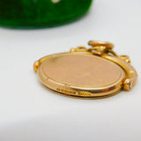 Victorian 9ct Yellow Gold Monogram Swivel Locket Pendant Antique 1871 Birmingham