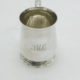 Sterling Silver Christening Mug Tankard Antique 1928 London Art Deco