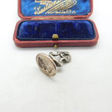 Georgian Sterling Silver Roman Senator Crest Fob Wax Seal Antique c1780