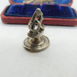 Georgian Sterling Silver Roman Senator Crest Fob Wax Seal Antique c1780