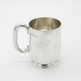 Sterling Silver Half Pint Christening Mug Antique 1937 Birmingham Antique