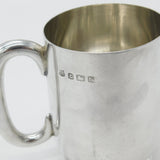 Sterling Silver Half Pint Christening Mug Antique 1937 Birmingham Antique