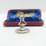 Georgian Sterling Silver Heraldic Crest Animal In Boot Seal Fob Antique c1780