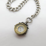 Sterling Silver Graduating Albert Watch Chain Compass Fob Antique 1913 Deco