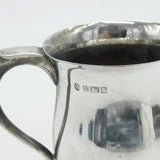 Sterling Silver Christening Mug Tankard Vintage 1953 Birmingham