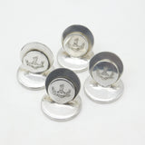 Victorian Set of Four Silver Plated 'In Recto Decus' Owl Crest Menu Settings c1900