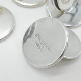 Victorian Set of Four Silver Plated 'In Recto Decus' Owl Crest Menu Settings c1900