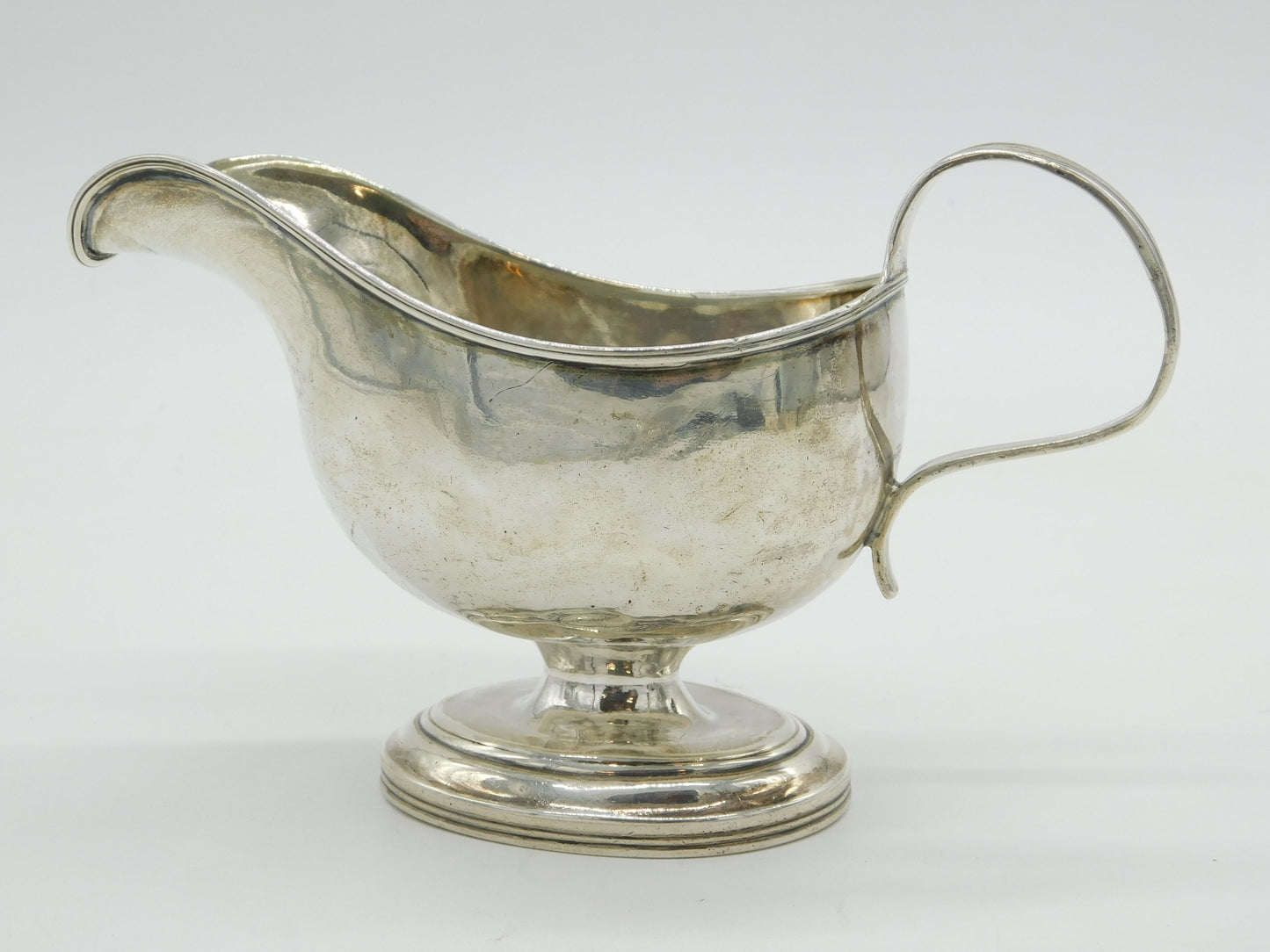 George III Sterling Silver Pedestal Cream Jug Antique 1816 Sheffield