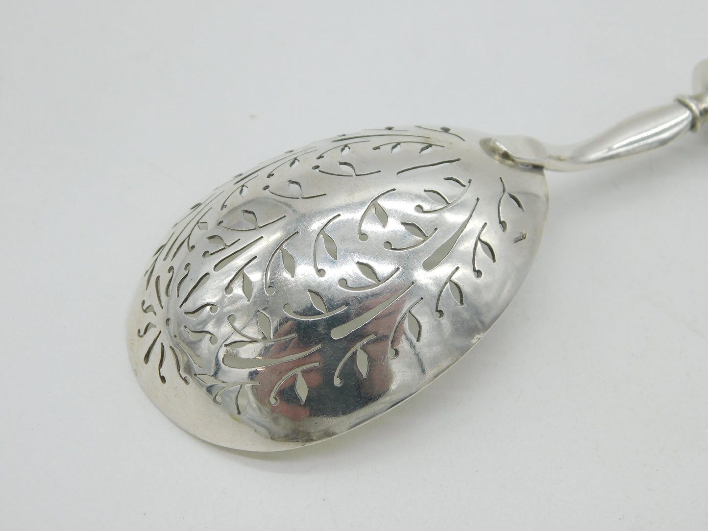 19th Century French .950 Silver Sugar Sifter Spoon Antique c1880 Belle Epoque