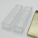 George IV Sterling Silver & Cut Glass 'Countess Vane' Vanity Pots Antique 1823 London
