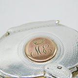 George IV Sterling Silver Cut Glass Powder Jar ;Countess Vane; Antique 1823 London