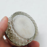 George IV Sterling Silver Cut Glass Powder Jar ;Countess Vane; Antique 1823 London