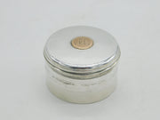 George IV Sterling Silver & 9ct Gold Patch Box 'Countess Vane' Antique 1823 London