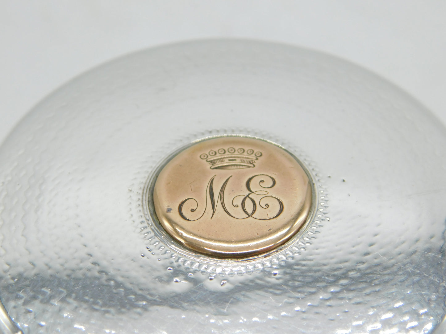 George IV Sterling Silver & 9ct Gold Patch Box 'Countess Vane' Antique 1823 London
