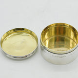 George IV Sterling Silver & 9ct Gold Patch Box 'Countess Vane' Antique 1823 London