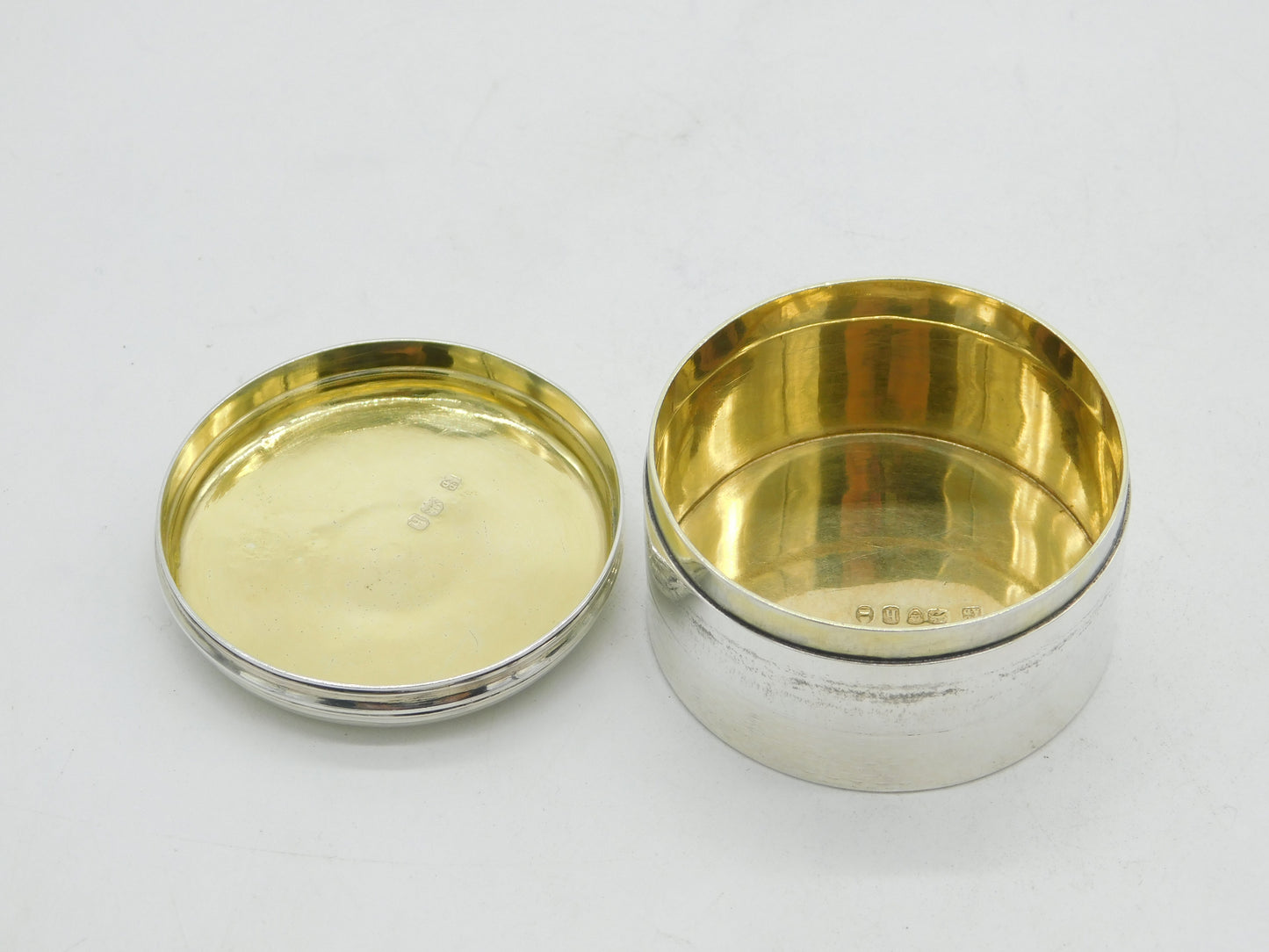 George IV Sterling Silver & 9ct Gold Patch Box 'Countess Vane' Antique 1823 London