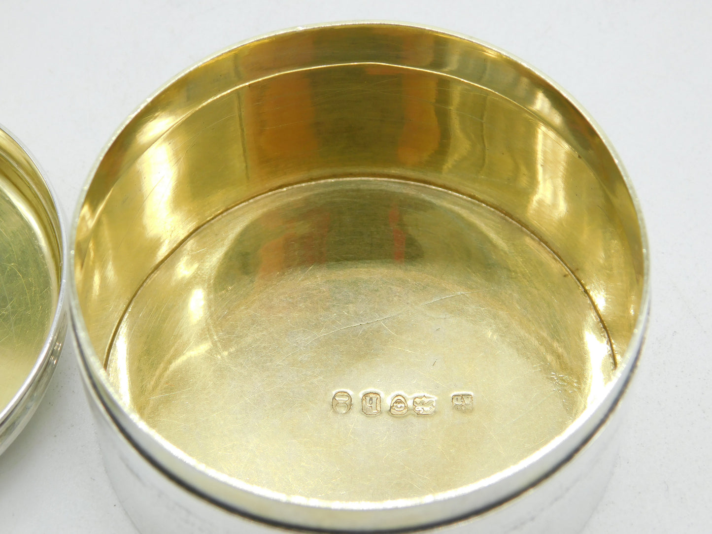 George IV Sterling Silver & 9ct Gold Patch Box 'Countess Vane' Antique 1823 London