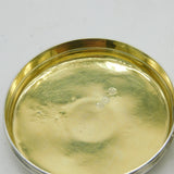 George IV Sterling Silver & 9ct Gold Patch Box 'Countess Vane' Antique 1823 London