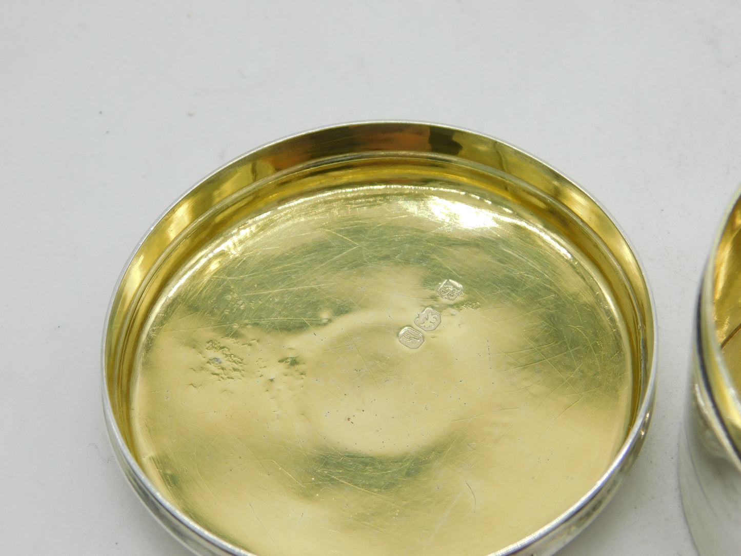 George IV Sterling Silver & 9ct Gold Patch Box 'Countess Vane' Antique 1823 London