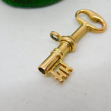 Victorian 9ct Yellow Gold Cased Propelling Watch Key Fob Pendant Antique c1860