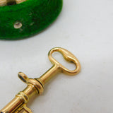 Victorian 9ct Yellow Gold Cased Propelling Watch Key Fob Pendant Antique c1860